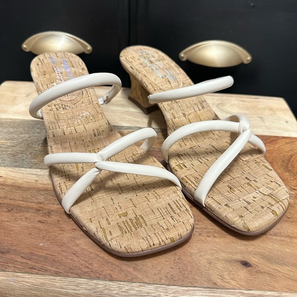 Sam Edelman Cream Cork Sandals - Picture 1 of 3